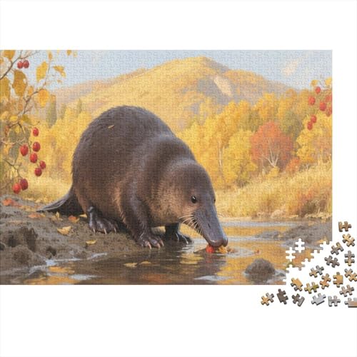 PlatypusPuzzle 1000-teilige Schwer Puzzle Spielzeug Lernspiel Impossible Herausforderungsspielzeug Für Erwachsene Und Kinder Ab 12 Jahren 1000pcs (75x50cm) von PXBDUASIE