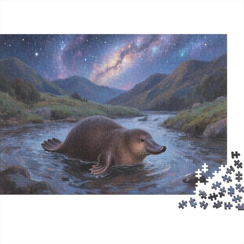 PlatypusPuzzle 500-teilige Schwer Puzzle Spielzeug Lernspiel Impossible Herausforderungsspielzeug Für Erwachsene Und Kinder Ab 14 Jahren 500pcs (52x38cm) von PXBDUASIE
