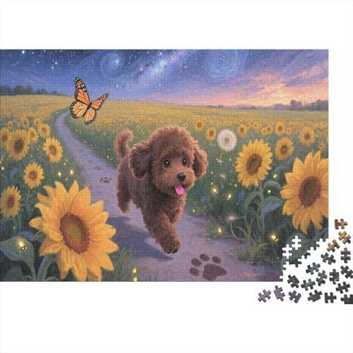 PoodlePuzzle 300-teilige Schwer Puzzle Spielzeug Lernspiel Impossible Herausforderung Spielzeug Für Erwachsene Und Kinder in Bewährter 300pcs (40x28cm) von PXBDUASIE