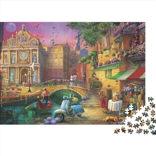 Romantische Landschaft Puzzles 500 Teile Schwer Puzzle Spielzeug Pädagogisches Spiel Impossible Herausforderung Spielzeug Für Erwachsene Und Kinder in Bewährter 500pcs (52x38cm) von PXBDUASIE
