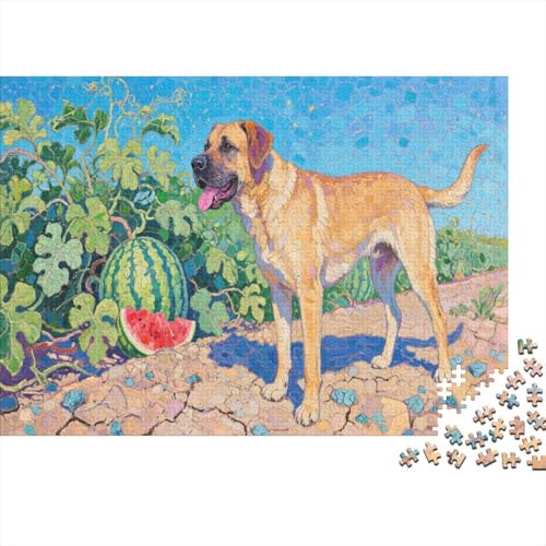 RottweilerPuzzles 500 Teile Schwer Puzzle Spielzeug Lernspiel Impossible Herausforderung Spielzeug Für Erwachsene Und Kinder Ab 12 Jahren 500pcs (52x38cm) von PXBDUASIE
