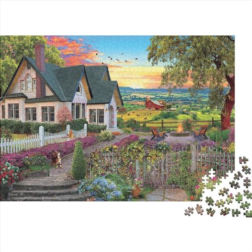 Ruhige Zeit Puzzle 300 Teile Schwer Puzzle Spielzeug Lernspiel Impossible Herausforderung Spielzeug Für Erwachsene Kinder 300pcs (40x28cm) von PXBDUASIE