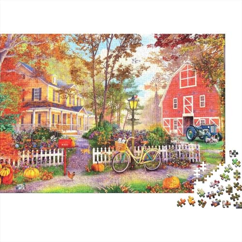 Ruhige Zeit Puzzle 300 Teile Schwer Puzzle Spielzeug Pädagogisches Spiel Impossible Herausforderung Spielzeug Für Erwachsene Und Kinder Ab 14 Jahren 300pcs (40x28cm) von PXBDUASIE