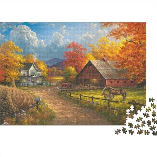 Ruhige Zeit Puzzles 1000 Teile Schwer Puzzle Spielzeug Pädagogisches Spiel Impossible Herausforderungsspielzeug Für Erwachsene Und Kinder Ab 14 Jahren 1000pcs (75x50cm) von PXBDUASIE