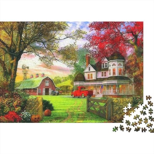 Ruhige Zeit Puzzles 500 Teile Schwer Puzzle Spielzeug Lernspiel Impossible Herausforderung Spielzeug Für Erwachsene Und Kinder Ab 12 Jahren 500pcs (52x38cm) von PXBDUASIE
