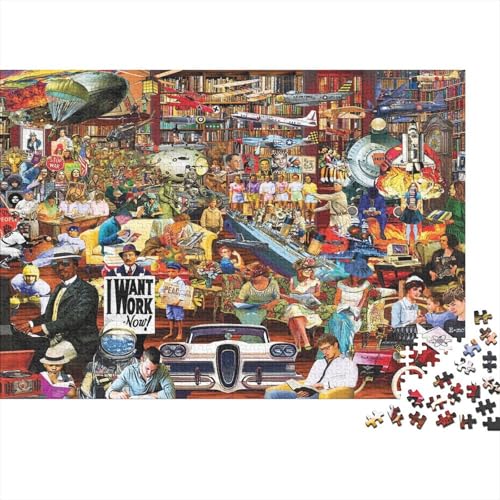 Sammlungsgeschäft Puzzle 500 Teile Schwer Puzzle Spielzeug Pädagogisches Spiel Impossible Herausforderungsspielzeug Für Erwachsene Kinder 500pcs (52x38cm) von PXBDUASIE