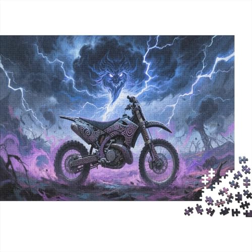 SchmutzfahrradPuzzle 1000 Teile Schwer Puzzle Spielzeug Lernspiel Impossible Herausforderung Spielzeug Für Erwachsene Und Kinder Ab 12 Jahren 1000pcs (75x50cm) von PXBDUASIE