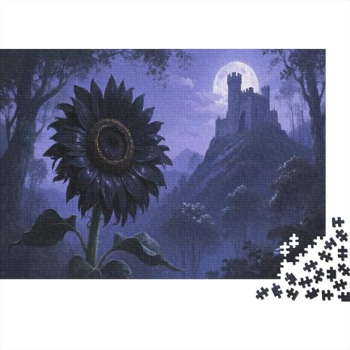 SonnenblumenPuzzles 1000 Teile Schwer Puzzle Spielzeug Lernspiel Impossible Herausforderung Spielzeug Für Erwachsene Und Kinder Ab 14 Jahren 1000pcs (75x50cm) von PXBDUASIE