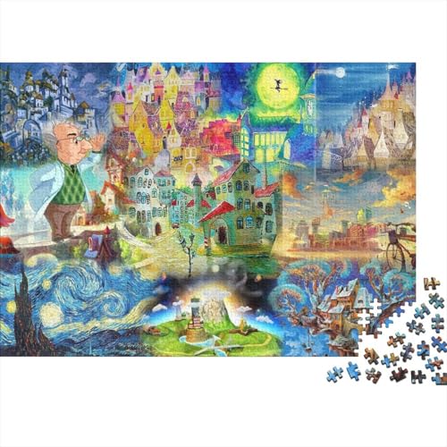 Spaß Collage Puzzles 500 Teile Schwer Puzzle Spielzeug Lernspiel Impossible Herausforderungsspielzeug Für Erwachsene Kinder 500pcs (52x38cm) von PXBDUASIE