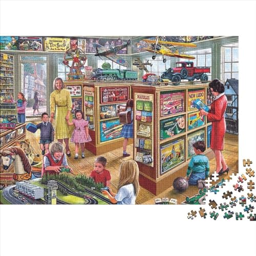 SpielzeugladenPuzzle 1000-teilige Schwer Puzzle Spielzeug Lernspiel Impossible Herausforderungsspielzeug Für Erwachsene Und Kinder in Bewährter 1000pcs (75x50cm) von PXBDUASIE