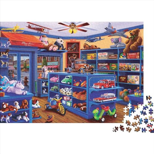 SpielzeugladenPuzzle 1000-teilige Schwer Puzzle Spielzeug Pädagogisches Spiel Impossible Herausforderungsspielzeug Für Erwachsene Kinder 1000pcs (75x50cm) von PXBDUASIE