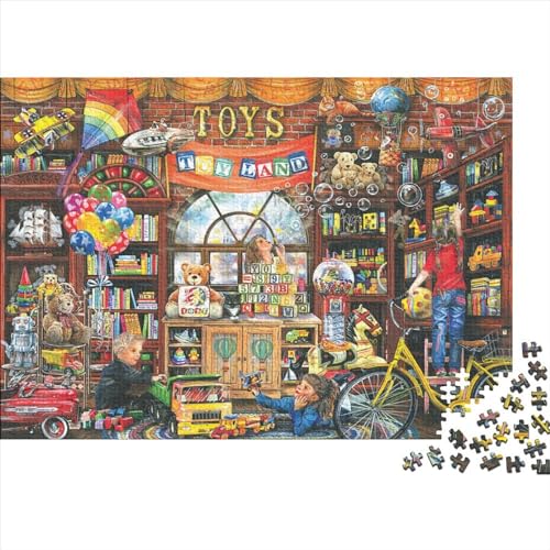 SpielzeugladenPuzzle 500 Teile Schwer Puzzle Spielzeug Pädagogisches Spiel Impossible Herausforderung Spielzeug Für Erwachsene Und Kinder in Bewährter 500pcs (52x38cm) von PXBDUASIE