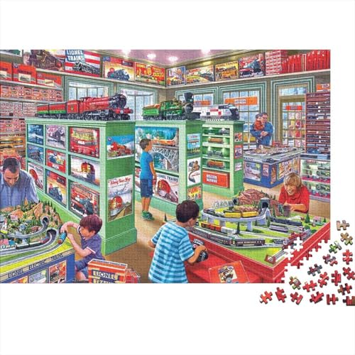 SpielzeugladenPuzzles 1000 Teile Schwer Puzzle Spielzeug Pädagogisches Spiel Impossible Herausforderung Spielzeug Für Erwachsene Und Kinder in Bewährter 1000pcs (75x50cm) von PXBDUASIE