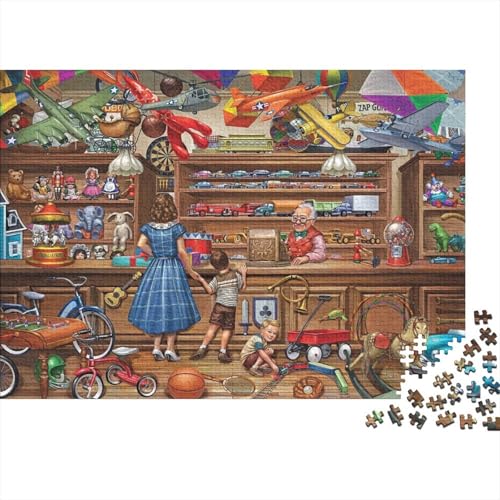 SpielzeugladenPuzzles 500 Teile Schwer Puzzle Spielzeug Lernspiel Impossible Herausforderung Spielzeug Für Erwachsene Und Kinder in Bewährter 500pcs (52x38cm) von PXBDUASIE