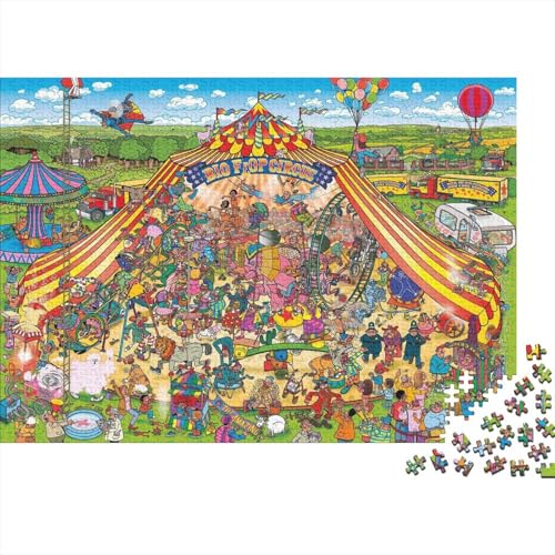 Spielzeugland Puzzle 1000 Teile Schwer Puzzle Spielzeug Lernspiel Impossible Herausforderungsspielzeug Für Erwachsene Und Kinder in Bewährter 1000pcs (75x50cm) von PXBDUASIE