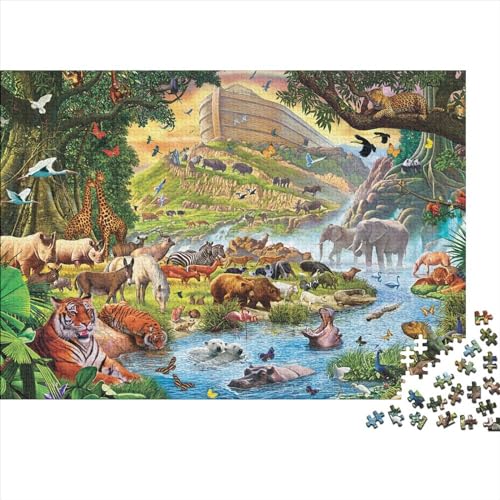 Tierwelt Puzzle 1000 Teile Schwer Puzzle Spielzeug Lernspiel Impossible Herausforderung Spielzeug Für Erwachsene Und Kinder in Bewährter 1000pcs (75x50cm) von PXBDUASIE