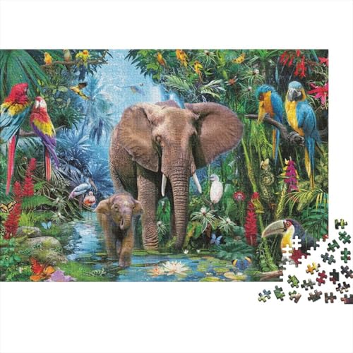Tierwelt Puzzle 1000 Teile Schwer Puzzle Spielzeug Lernspiel Impossible Herausforderung Spielzeug Für Erwachsene Und Kinder in Bewährter 1000pcs (75x50cm) von PXBDUASIE