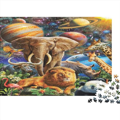 Tierwelt Puzzles 300 Teile Schwer Puzzle Spielzeug Lernspiel Impossible Herausforderung Spielzeug Für Erwachsene Und Kinder Ab 14 Jahren 300pcs (40x28cm) von PXBDUASIE