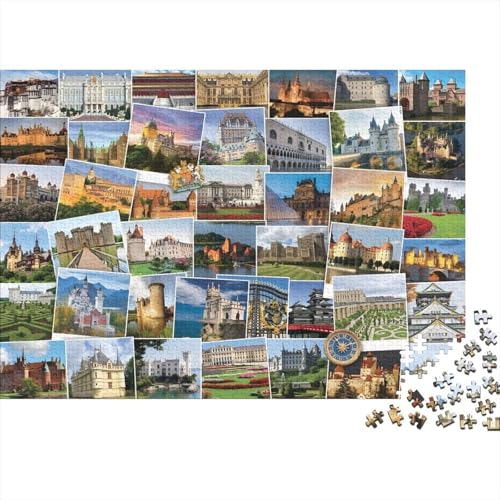Tourist Attractions Puzzles 500 Teile Schwer Puzzle Spielzeug Pädagogisches Spiel Impossible Herausforderungsspielzeug Für Erwachsene Und Kinder in Bewährter 500pcs (52x38cm) von PXBDUASIE