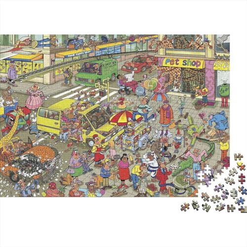 Ursprunginal Puzzles 1000-teilige Schwer Puzzle Spielzeug Lernspiel Impossible Herausforderungsspielzeug Für Erwachsene Kinder 1000pcs (75x50cm) von PXBDUASIE