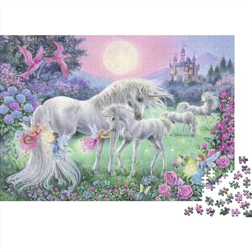 White Horse Puzzle 500 Teile Schwer Puzzle Spielzeug Pädagogisches Spiel Impossible Herausforderungsspielzeug Für Erwachsene Und Kinder in Bewährter 500pcs (52x38cm) von PXBDUASIE