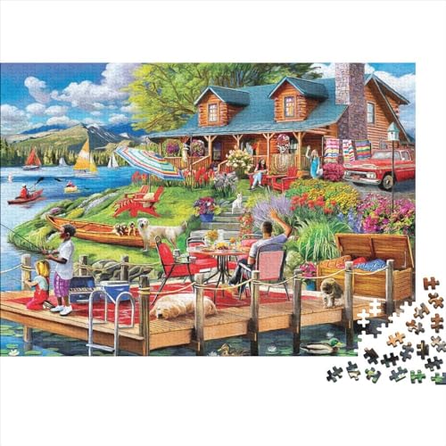 Wochenendzeit Puzzle 1000 Teile Schwer Puzzle Spielzeug Pädagogisches Spiel Impossible Herausforderungsspielzeug Für Erwachsene Und Kinder Ab 12 Jahren 1000pcs (75x50cm) von PXBDUASIE