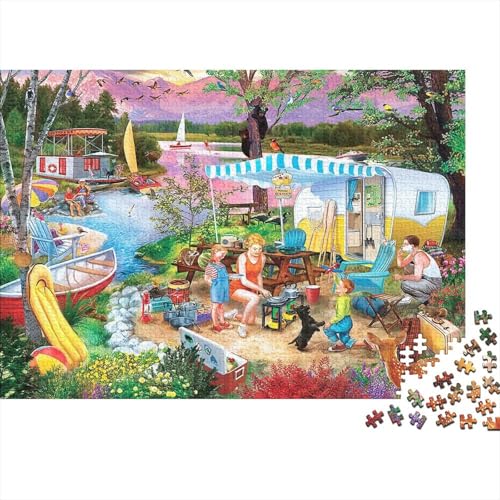 Wochenendzeit Puzzle 1000 Teile Schwer Puzzle Spielzeug Pädagogisches Spiel Impossible Herausforderungsspielzeug Für Erwachsene Und Kinder Ab 12 Jahren 1000pcs (75x50cm) von PXBDUASIE