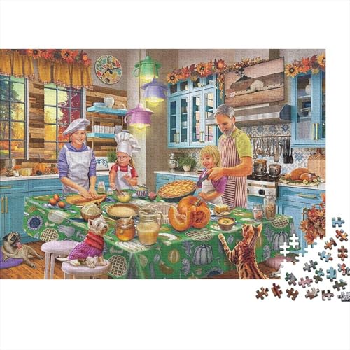 Wochenendzeit Puzzle 300-teilige Schwer Puzzle Spielzeug Lernspiel Impossible Herausforderung Spielzeug Für Erwachsene Kinder 300pcs (40x28cm) von PXBDUASIE