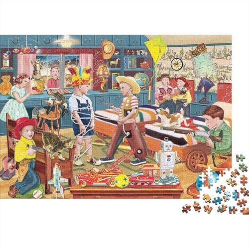 Wochenendzeit Puzzles 500 Teile Schwer Puzzle Spielzeug Lernspiel Impossible Herausforderung Spielzeug Für Erwachsene Kinder 500pcs (52x38cm) von PXBDUASIE