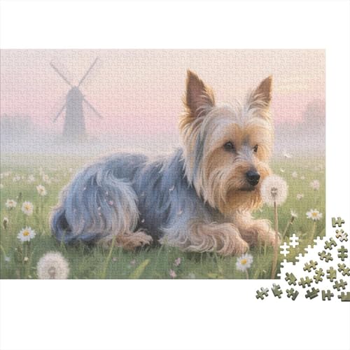 Yorkshire TerrierPuzzle 300-teilige Schwer Puzzle Spielzeug Pädagogisches Spiel Impossible Herausforderungsspielzeug Für Erwachsene Und Kinder in Bewährter 300pcs (40x28cm) von PXBDUASIE