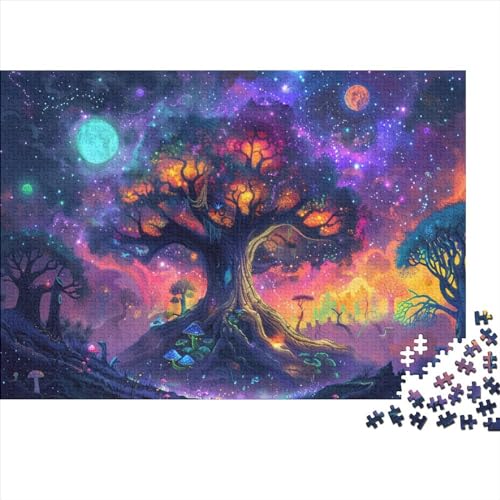 Zauberbaum Puzzle 1000 Teile Schwer Puzzle Spielzeug Lernspiel Impossible Herausforderungsspielzeug Für Erwachsene Und Kinder in Bewährter 1000pcs (75x50cm) von PXBDUASIE