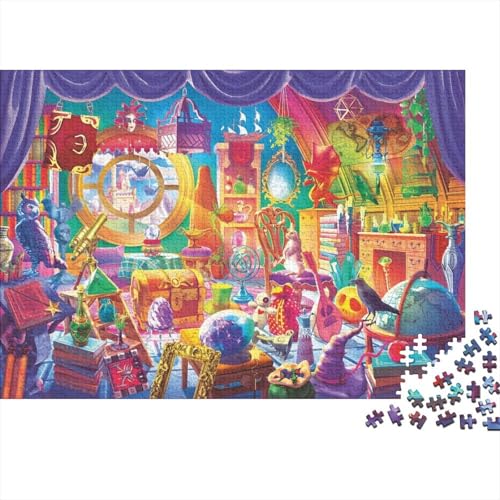 Zauberhaus Puzzle 500-teilige Schwer Puzzle Spielzeug Pädagogisches Spiel Impossible Herausforderungsspielzeug Für Erwachsene Und Kinder in Bewährter 500pcs (52x38cm) von PXBDUASIE
