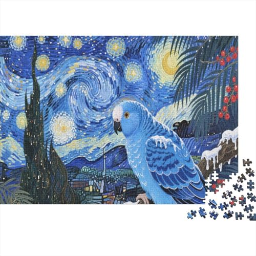 budgerigarPuzzle 500 Teile Schwer Puzzle Spielzeug Lernspiel Impossible Herausforderung Spielzeug Für Erwachsene Und Kinder Ab 14 Jahren 500pcs (52x38cm) von PXBDUASIE