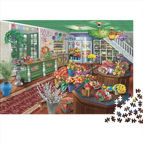 frische BlumenPuzzles 500 Teile Schwer Puzzle Spielzeug Pädagogisches Spiel Impossible Herausforderungsspielzeug Für Erwachsene Und Kinder in Bewährter 500pcs (52x38cm) von PXBDUASIE