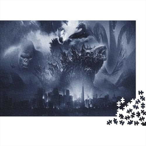 godzillaPuzzles 1000 Teile Schwer Puzzle Spielzeug Lernspiel Impossible Herausforderung Spielzeug Für Erwachsene Und Kinder in Bewährter 1000pcs (75x50cm) von PXBDUASIE