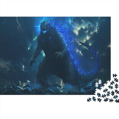 godzillaPuzzles 500 Teile Schwer Puzzle Spielzeug Lernspiel Impossible Herausforderungsspielzeug Für Erwachsene Und Kinder in Bewährter 500pcs (52x38cm) von PXBDUASIE
