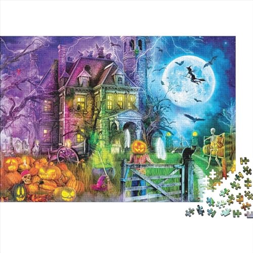 magisches Schloss Puzzles 500 Teile Schwer Puzzle Spielzeug Pädagogisches Spiel Impossible Herausforderungsspielzeug Für Erwachsene Und Kinder in Bewährter 500pcs (52x38cm) von PXBDUASIE
