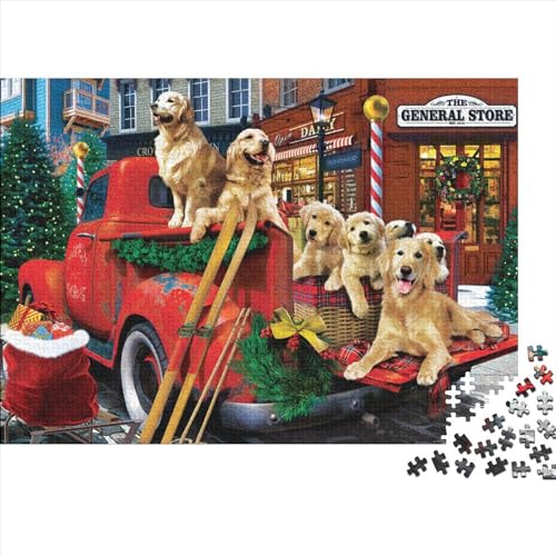 niedliches Haustier Puzzle 1000 Teile Schwer Puzzle Spielzeug Pädagogisches Spiel Impossible Herausforderung Spielzeug Für Erwachsene Kinder 1000pcs (75x50cm) von PXBDUASIE