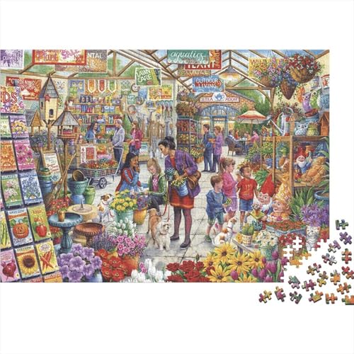 umfassender Markt Puzzle 1000-teilige Schwer Puzzle Spielzeug Lernspiel Impossible Herausforderung Spielzeug Für Erwachsene Und Kinder Ab 12 Jahren 1000pcs (75x50cm) von PXBDUASIE