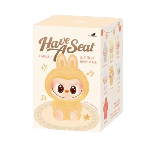 PXCWESI Labubu Original Have A Seat Surprise Box, Plush The Monsters Doll, Random Design Action Figures Collectible Toys, Limited Edition Authentic (Random Single Box Have a Seat) von PXCWESI