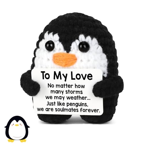 Emotionale Unterstützung, Pinguin, Emotionale Unterstützung, Plüschpuppe mit Kartenkarten, um Ihre Liebe zueinander auszudrücken, lustige niedliche Kartoffel für Schreibtischzubehör, Dekoration (To My Emotionale Unterstützung, Pinguin, Emotionale Unterstützung, Plüschpuppe mit Kartenkarten, um Ihre Liebe zueinander auszudrücken, lustige niedliche Kartoffel für Schreibtischzubehör, Dekoration (To My von PXDUCN