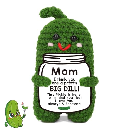 Emotionale Unterstützung Pickle, für Mama, Emotionale Unterstützung, Plüschpuppe mit Karte, Ausdruck der Liebe der Mutter, Emotionale Unterstützung, Geschenk für Schreibtischzubehör, Dekor für Frauen Emotionale Unterstützung Pickle, für Mama, Emotionale Unterstützung, Plüschpuppe mit Karte, Ausdruck der Liebe der Mutter, Emotionale Unterstützung, Geschenk für Schreibtischzubehör, Dekor für Frauen von PXDUCN