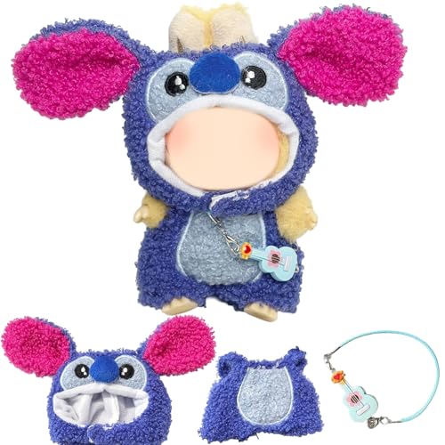 La-bu Puppenkleider, Kleid zum Beeindrucken von Puppen, 3-teiliges blaues Puppenkleidungsset mit Hut und Gitarre, für Jungen und Mädchen, für Geburtstage und Feiertage La-bu Puppenkleider, Kleid zum Beeindrucken von Puppen, 3-teiliges blaues Puppenkleidungsset mit Hut und Gitarre, für Jungen und Mädchen, für Geburtstage und Feiertage von PXDUCN