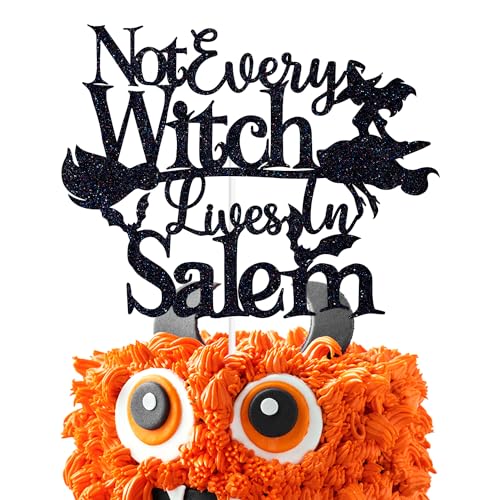 Black Glitter Not Every Witch Lives in Salem Cake Topper, Birthday Witch/Halloween Happy Birthday, Halloween Witch Themed Birthday Party Decorations for Women Girls Black Glitter Not Every Witch Lives in Salem Cake Topper, Birthday Witch/Halloween Happy Birthday, Halloween Witch Themed Birthday Party Decorations for Women Girls von PYBHILK
