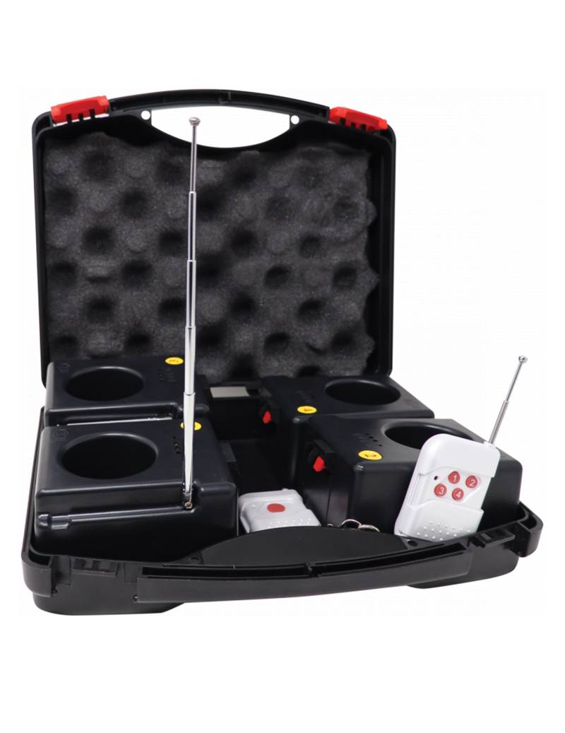 Funkzündanlage 4 Kanal Fernzündbox mit 4 Linien schwarz Funkzündanlage 4 Kanal Fernzündbox mit 4 Linien schwarz von PYRAGRIC