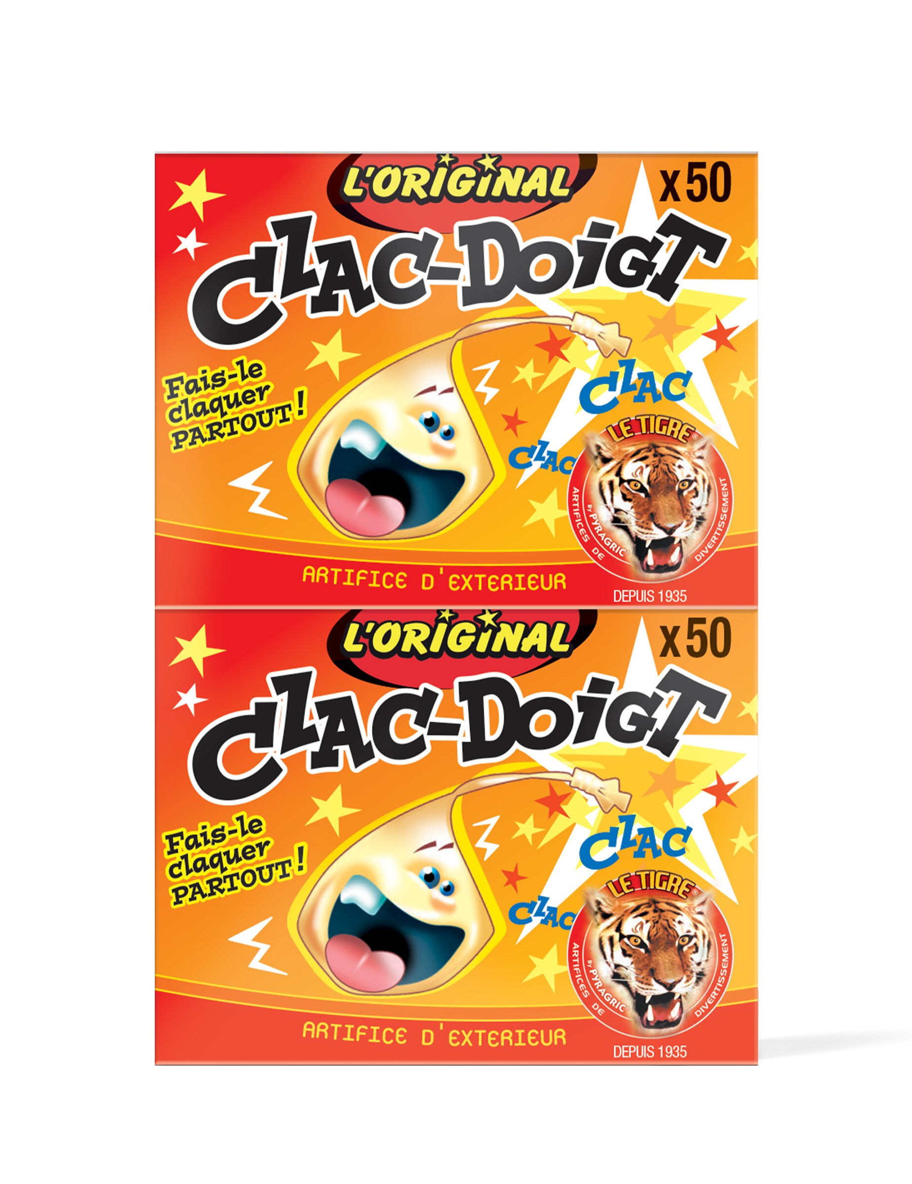 Knallerbsen 2 Schachteln Pétard Clac Doigt Le Tigre von PYRAGRIC