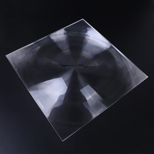 1 Stück 300 x 300 mm PMMA-Optiklinse – transparente Kondensorlinse mit 330 mm Brennweite for wissenschaftliche und dekorative Zwecke von PYSyansu