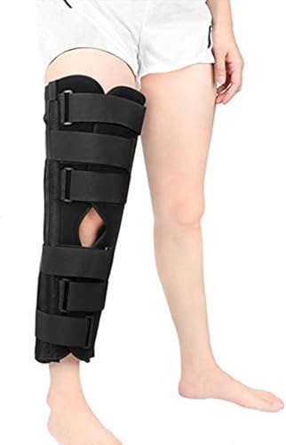1 Stück verstellbare Knie-Wegfahrsperre zur Linderung von Gelenkschmerzen – zur Genesung nach Verletzungen und for Training(Black,X-Large) von PYSyansu