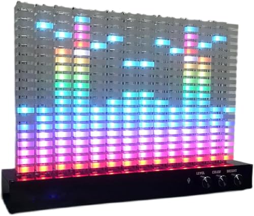 1-teiliger Audioanalysator mit 14-Segment-LED-Anzeige – Bunter Soundvisualisierer for Musikliebhaber und Elektronik-Enthusiasten von PYSyansu
