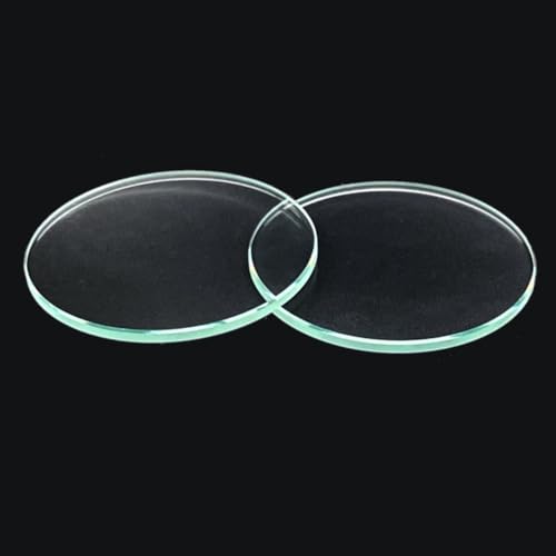 6-teiliges transparentes, rundes, flaches Glaslinsen-Set (23–34 mm) for SST40-Taschenlampe – optische Glaslinsen(21mm x 1.5mm) von PYSyansu
